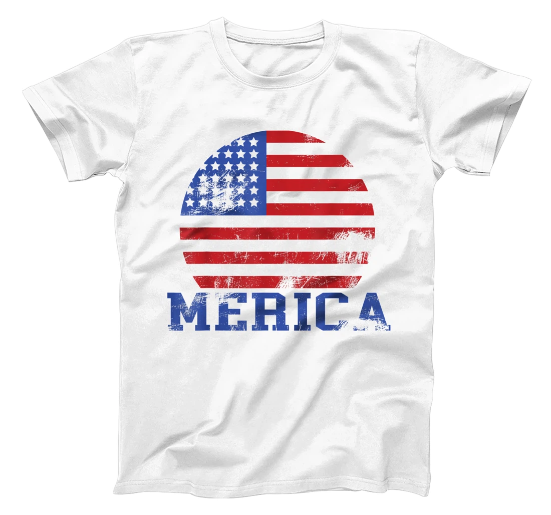 USA Flag - Games - Merica - Patriot - 4 July - Vintage T-Shirt, Women T-Shirt