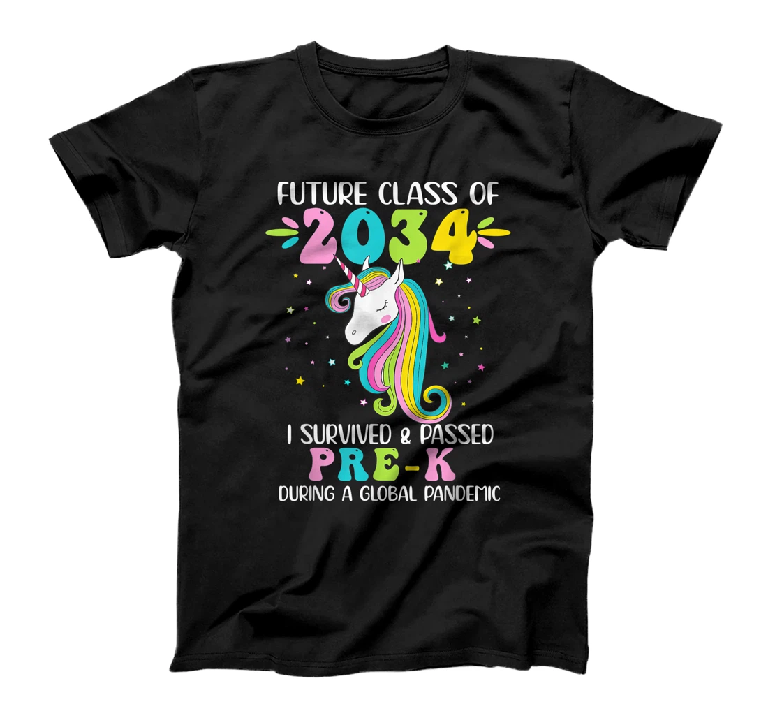 Pre-k First Day Of School Class Of 2033 Unicorn Grad T-Shirt, Kid T-Shirt and Women T-Shirt