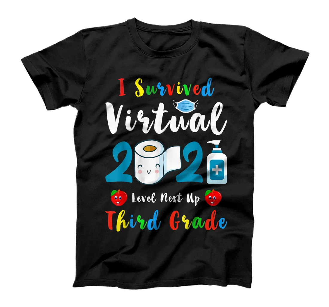 Survived Virtual 2021 Level Next Up 3rd Grade Back To School T-Shirt, Kid T-Shirt and Women T-Shirt