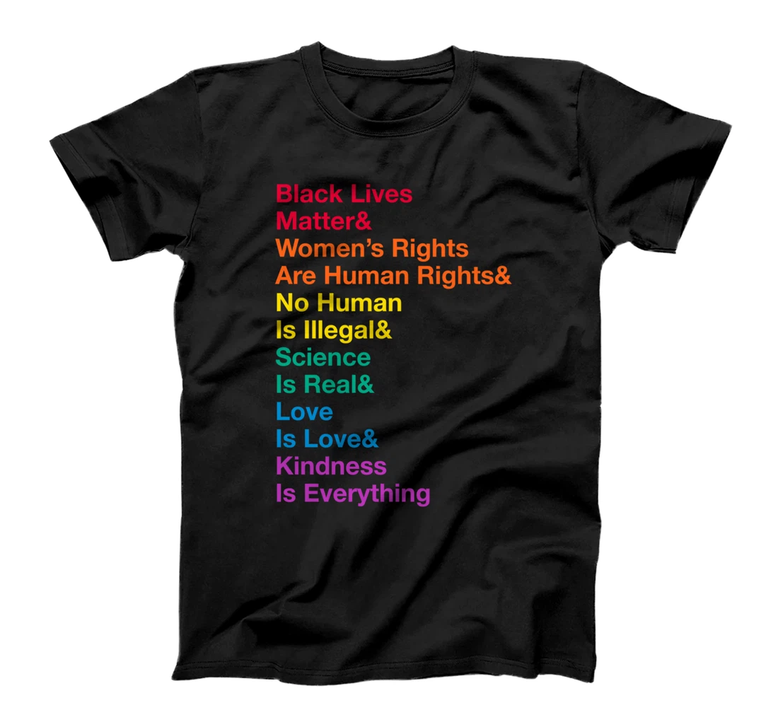 Black Lives Matter Women’s Rights Are Human Rights No Human T-Shirt