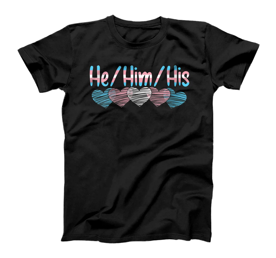 Womens Trans Men Gift Pronouns Pride Month Trans Flag Transgender T-Shirt, Women T-Shirt