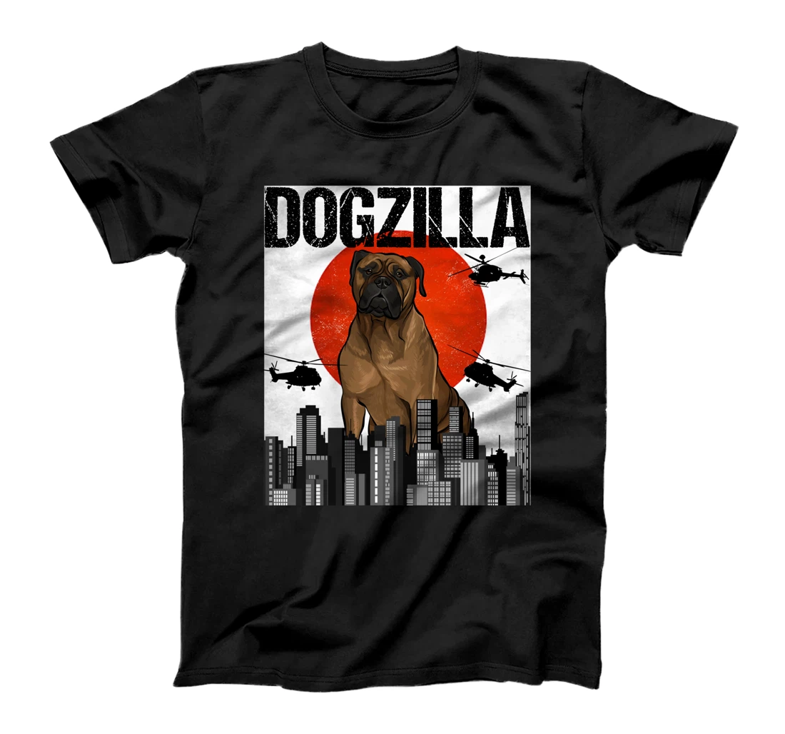 Funny Vintage Japanese Dogzilla Bullmastiff T-Shirt