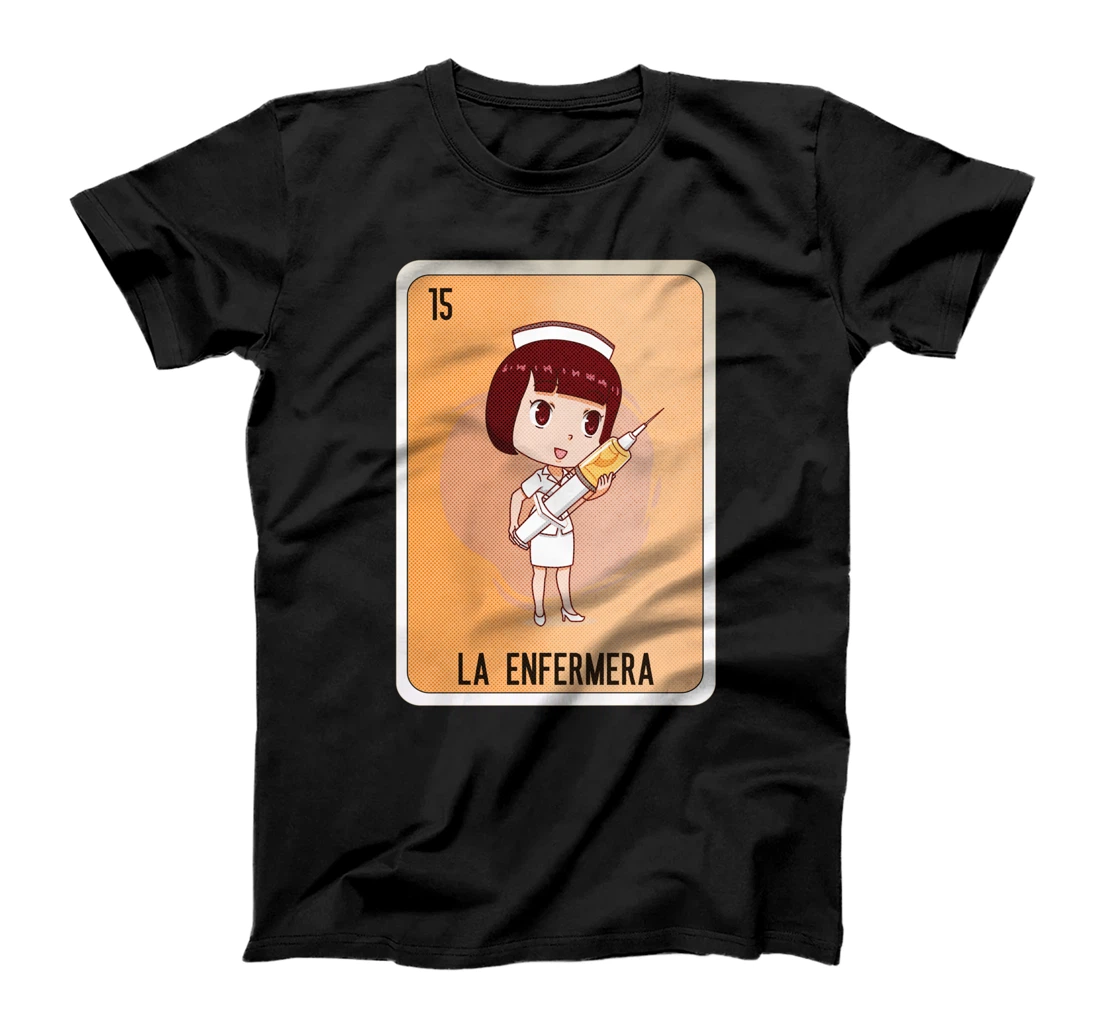 La Enfermera Mexican Lottery Bingo Cards T-Shirt