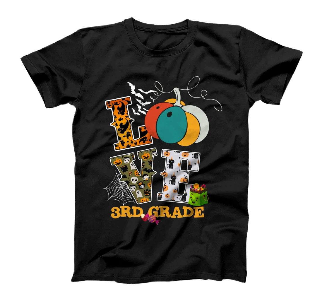 Love 3rd Grade - Trick Or Treat At School Gift T-Shirt