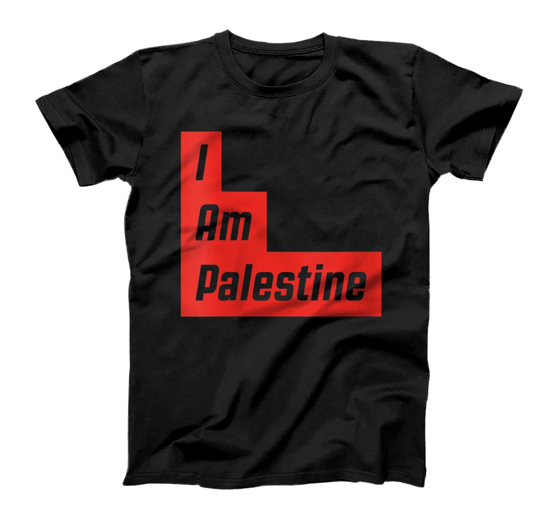 Womens I Am Palestine (text) T-Shirt, Women T-Shirt