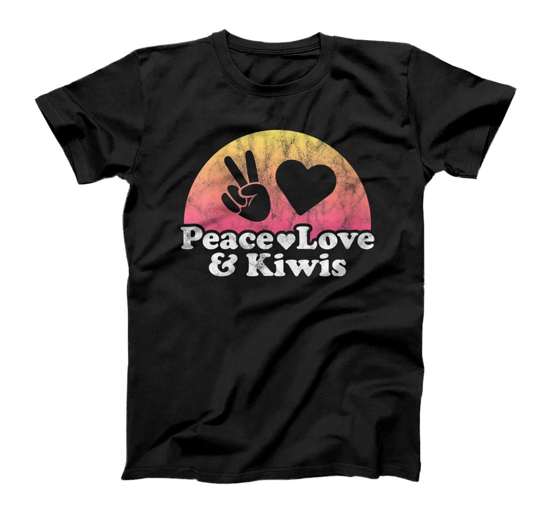 Womens Peace Love and Kiwis Kiwi T-Shirt, Women T-Shirt