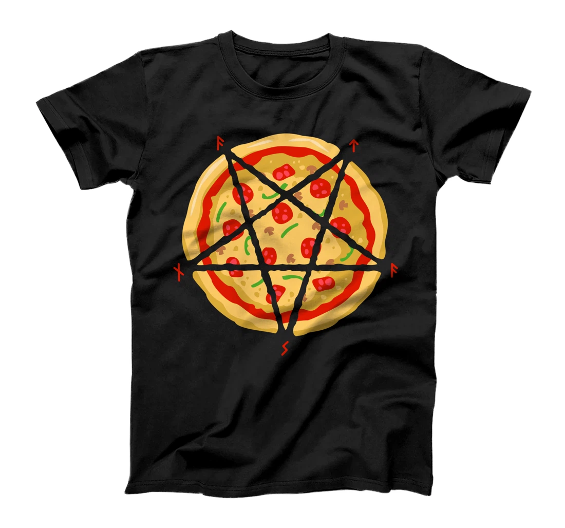 Satanic Pentagram Pizza Anti Religion Hail Satan Occultist T-Shirt