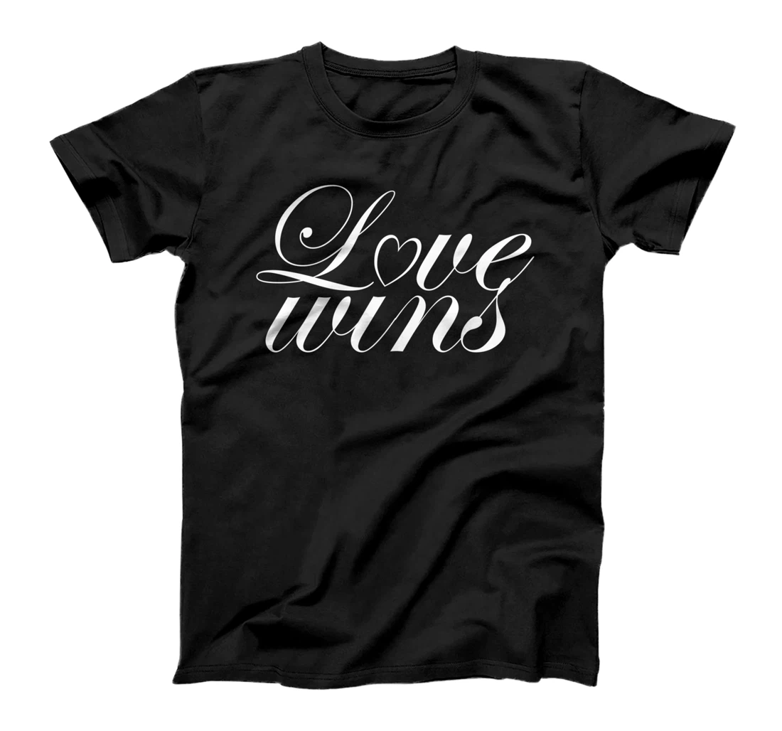 Love wins LGBT saying Gay Pride Gays and Lesbians T-Shirt