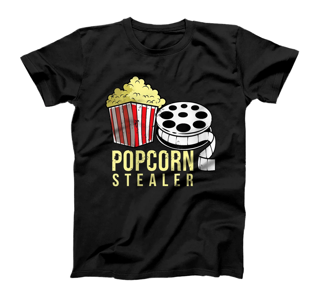 Womens Funny Movie Theater Popcorn Lover Stealer Thief Cinema Joke T-Shirt, Women T-Shirt