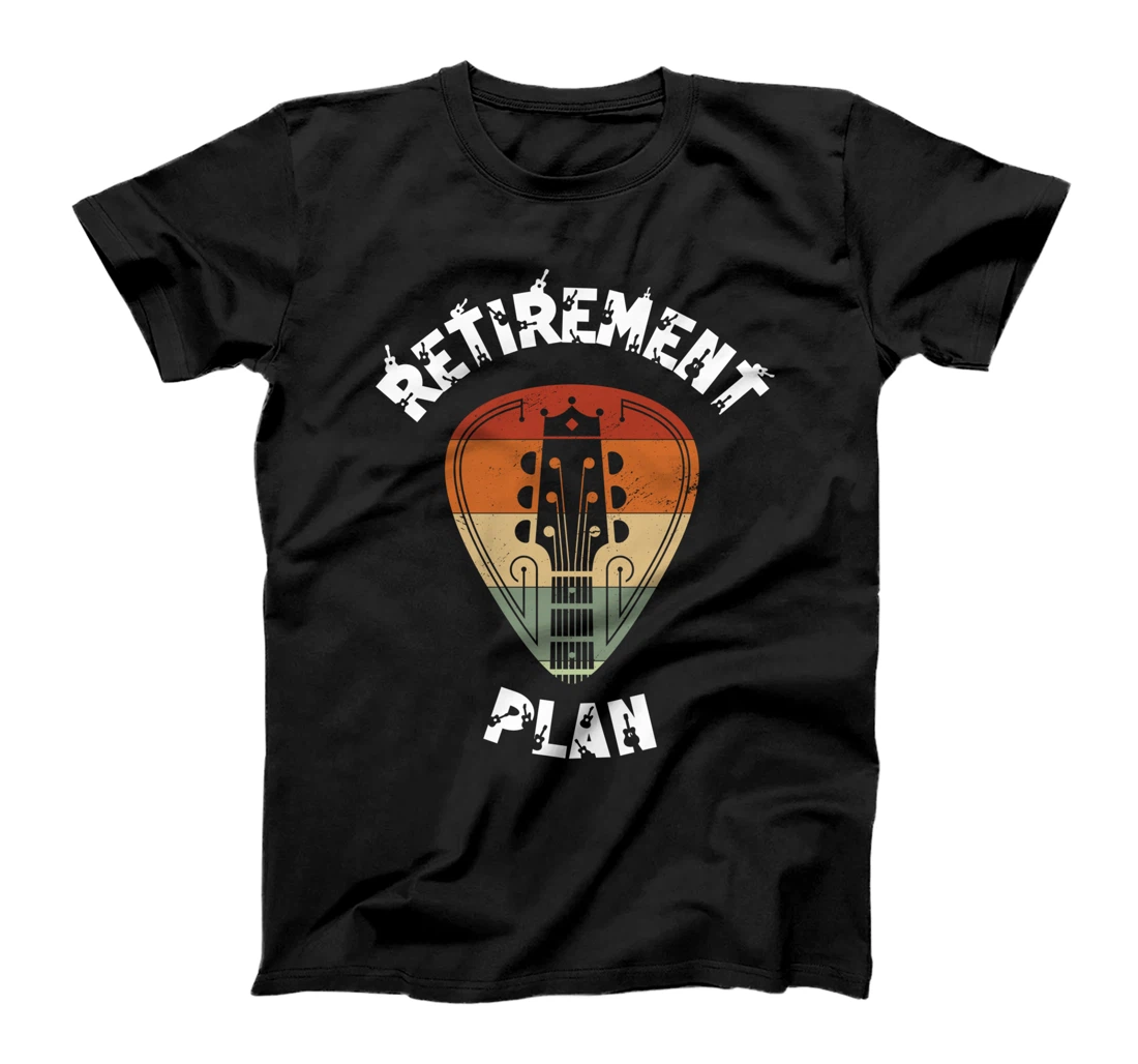 Funny My Retirement Plan For Men Who Love Guitars and Music T-Shirt