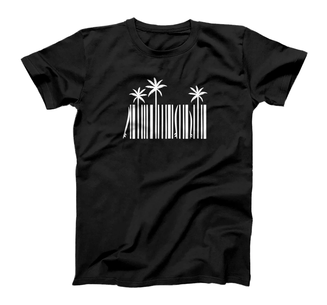 Surf barcode, surf design T-Shirt