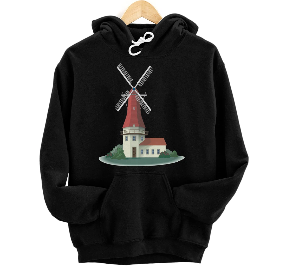 Personalized Windmill Wind Green Energy Renewable Storage Power Off Grid Pullover Hoodie