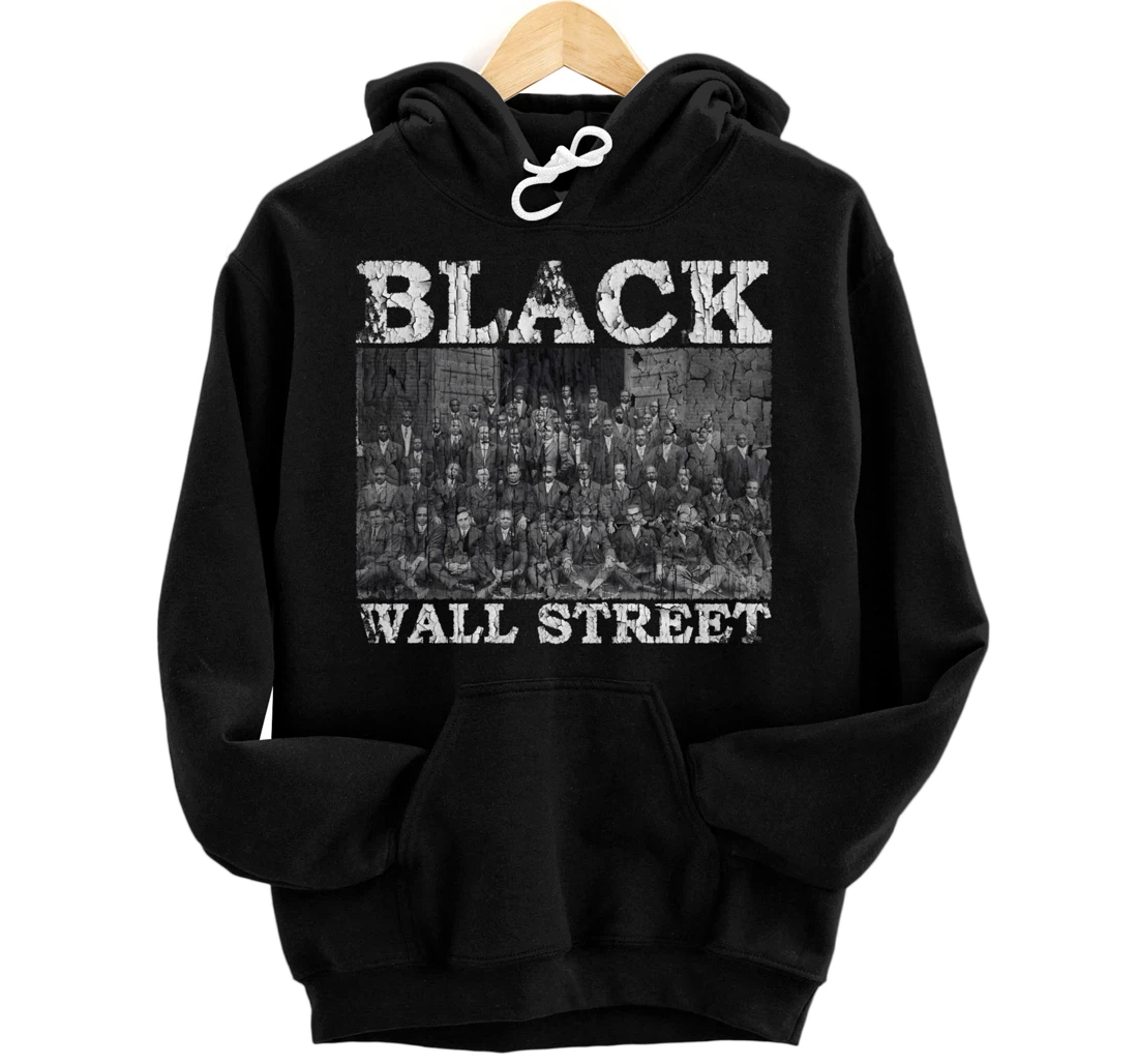 Personalized Black Wall Street . Vintage Pullover Hoodie