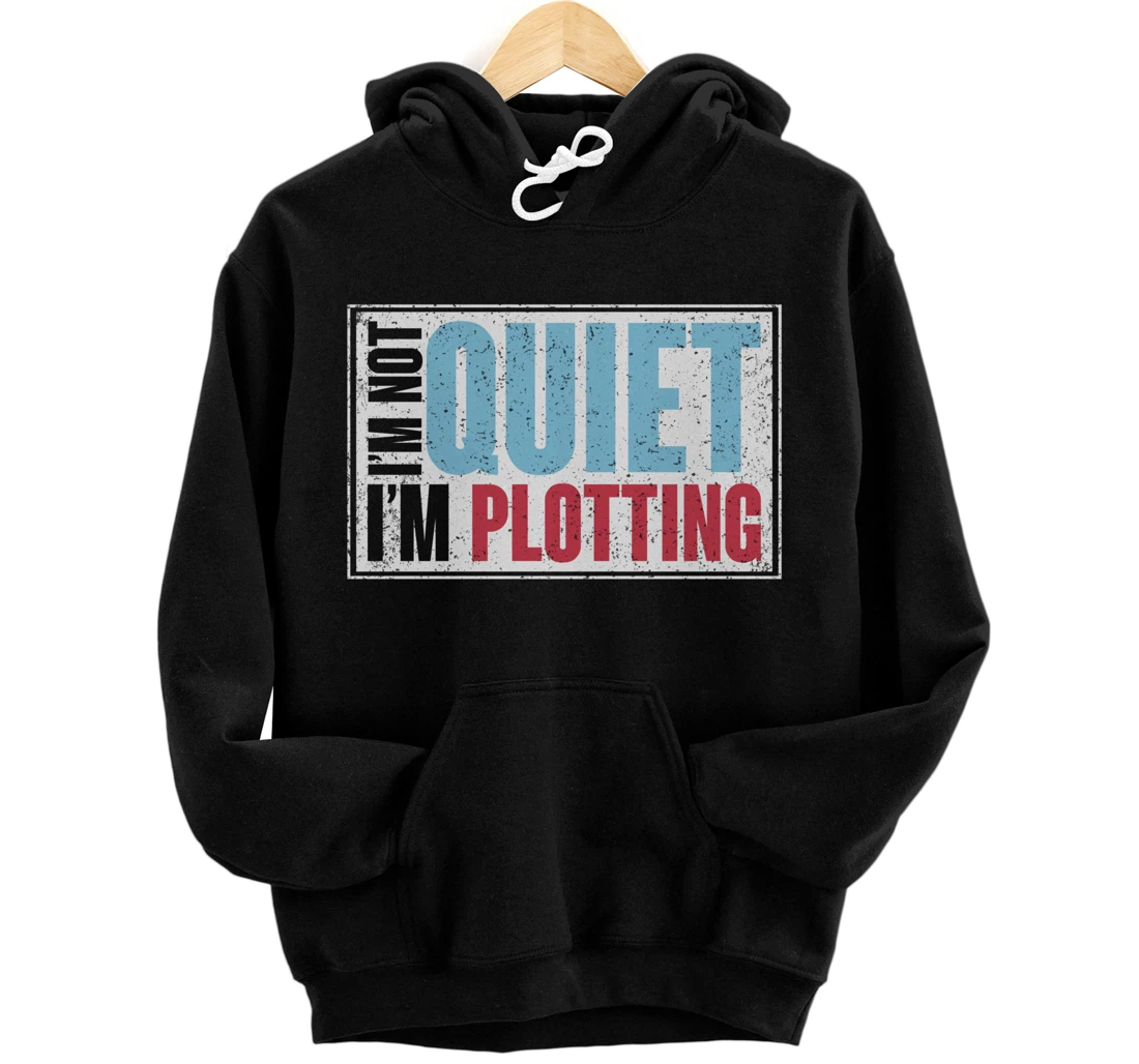 Im Not Quiet Im Plotting Antisocial Introvert Funny Gift Pullover Hoodie