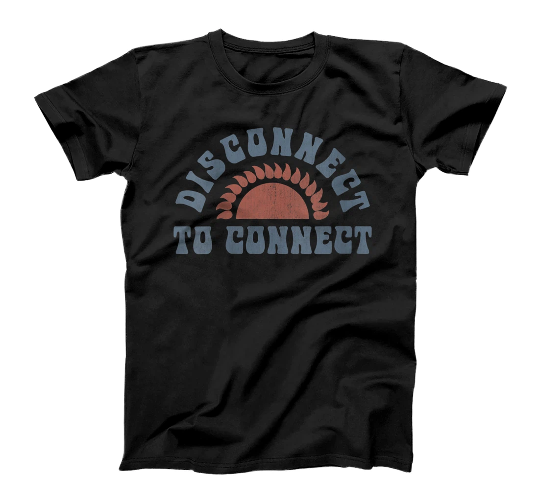 Womens Disconnect To Connect Half Sun T-Shirt, Women T-Shirt