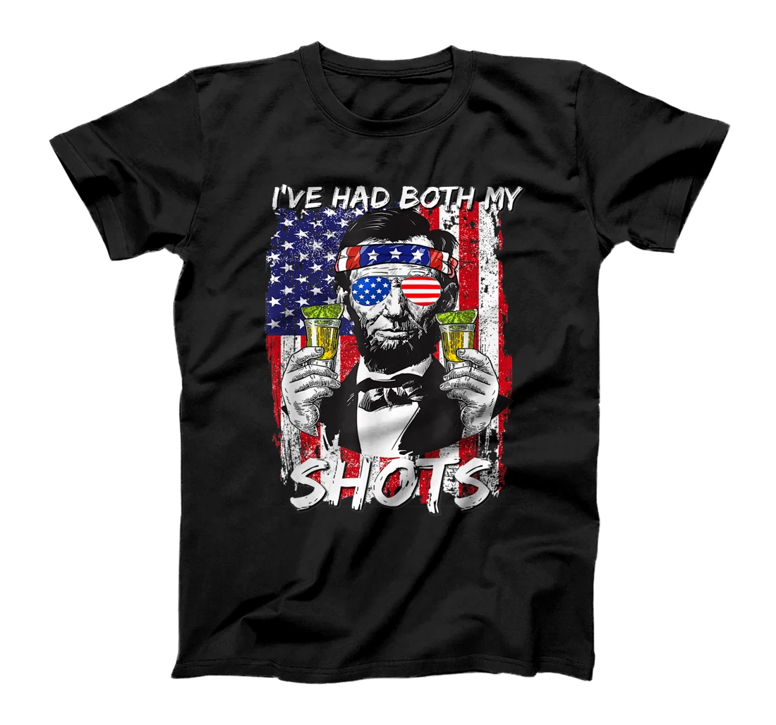 It's Cool I've Had Both My Shots US Flag Tequila Vaccination T-Shirt, Women T-Shirt