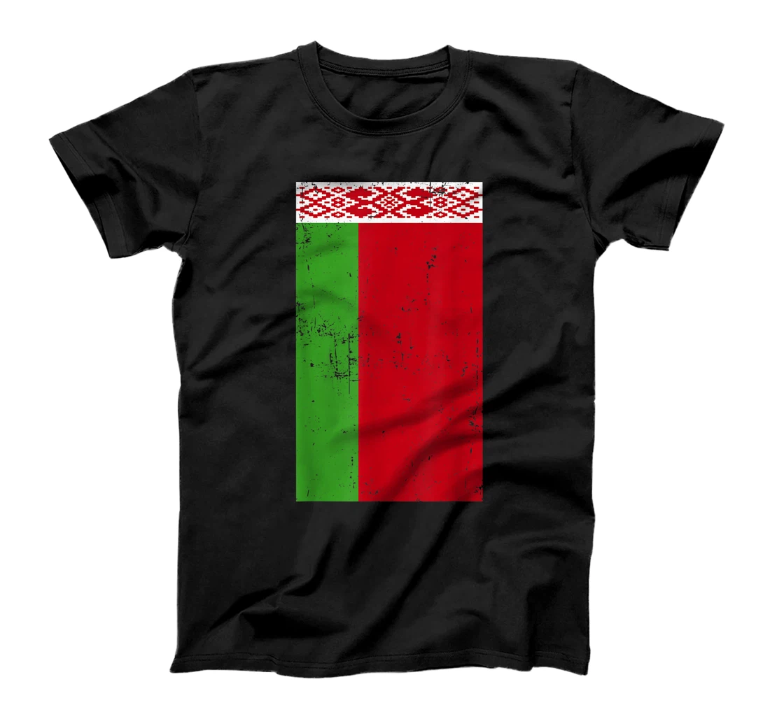 Republic of Belarus Europe Minsk Distressed Flag T-Shirt, Women T-Shirt