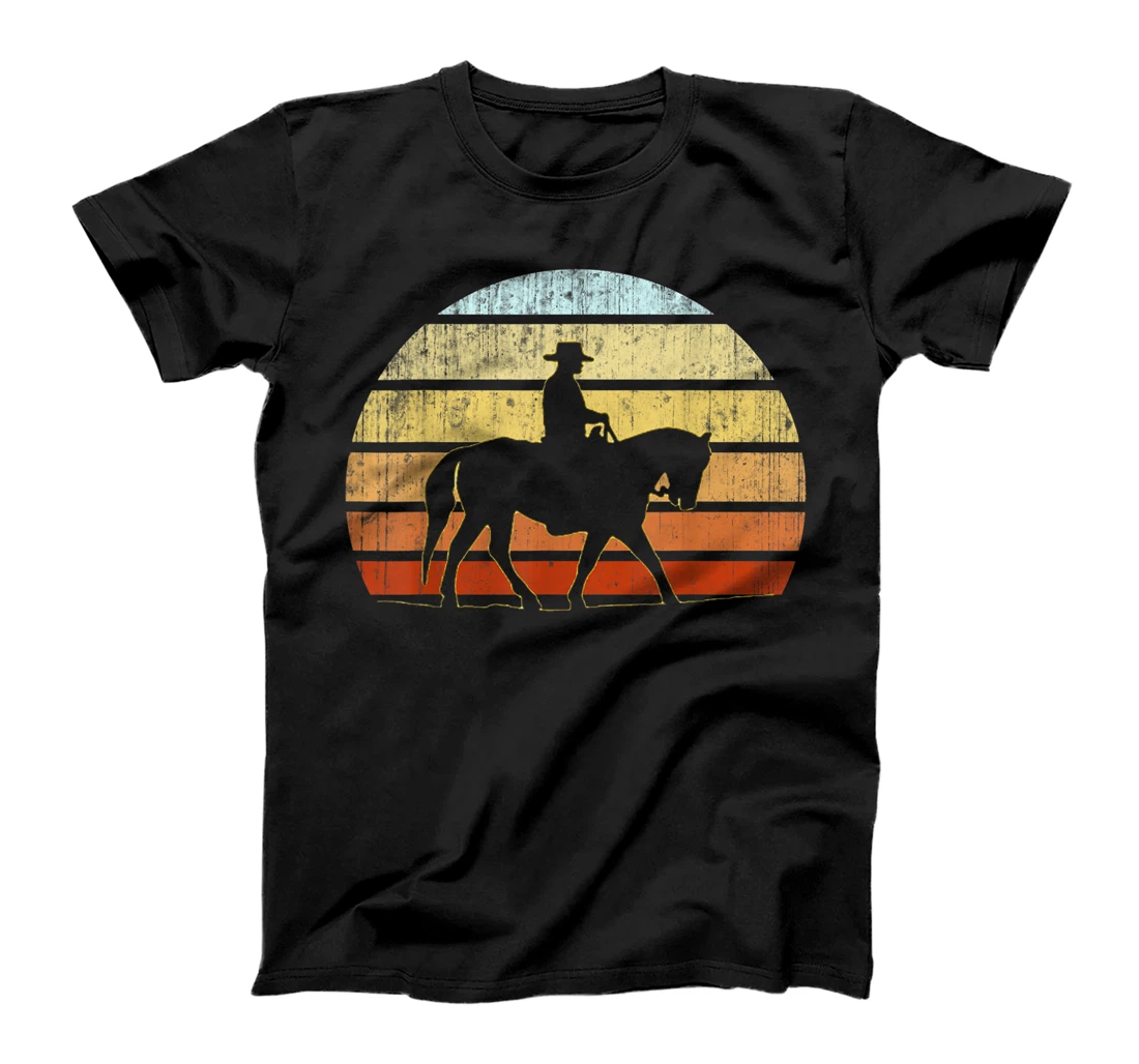 Equestrian Team Horseback Rider Rodeo Crew Retro Sunset T-Shirt, Kid T-Shirt and Women T-Shirt