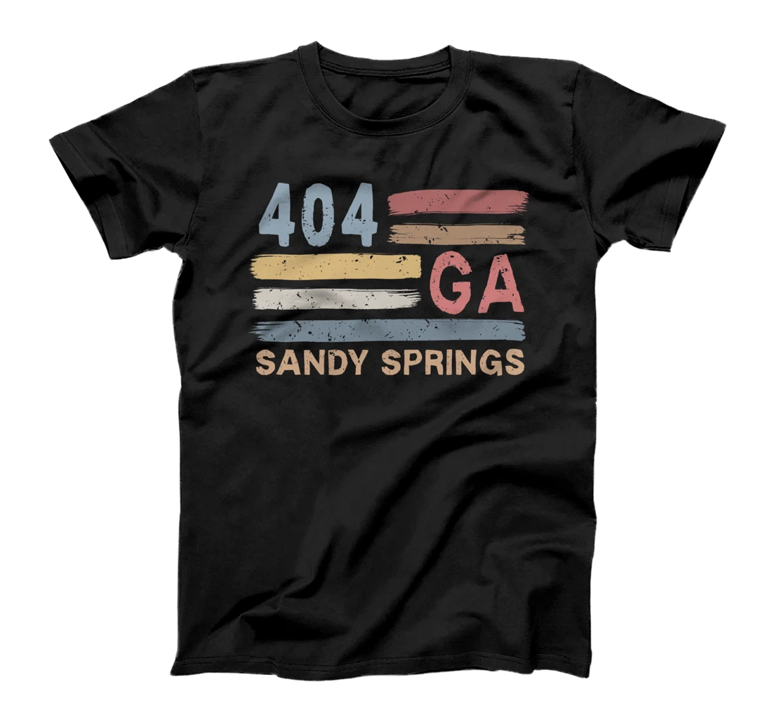 Retro Sandy Springs Area Code 404 Residents State Georgia T-Shirt