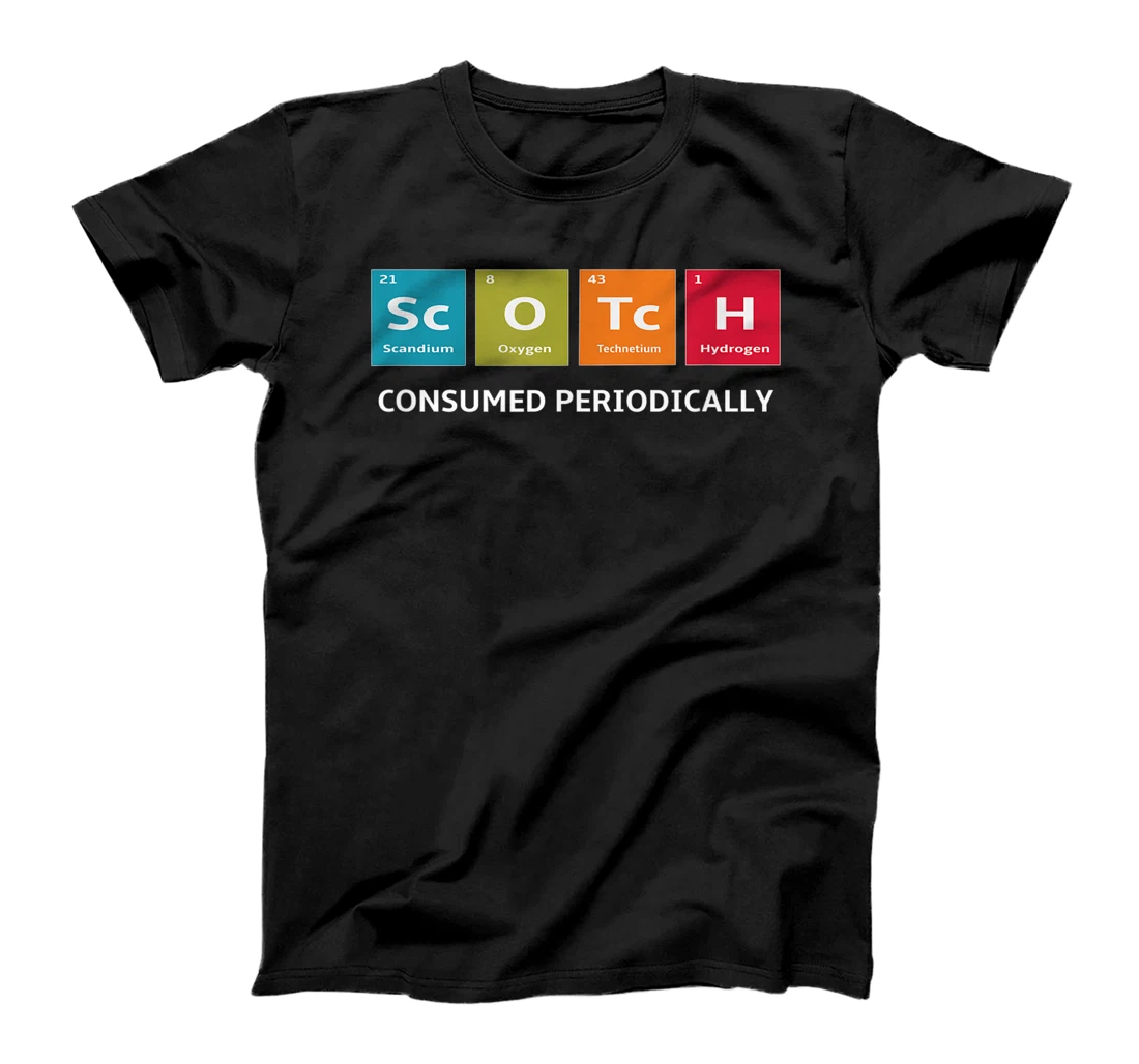 Scotch Whiskey Periodic Table of Elements T-Shirt, Women T-Shirt