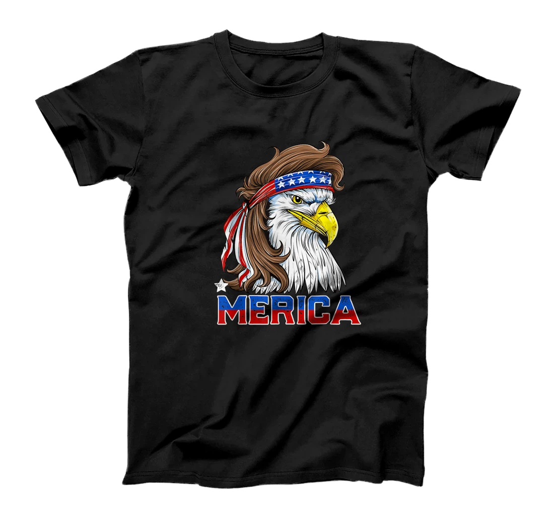 Eagle Mullet Merica Shirt Men 4th of July American Flag USA T-Shirt, Women T-Shirt