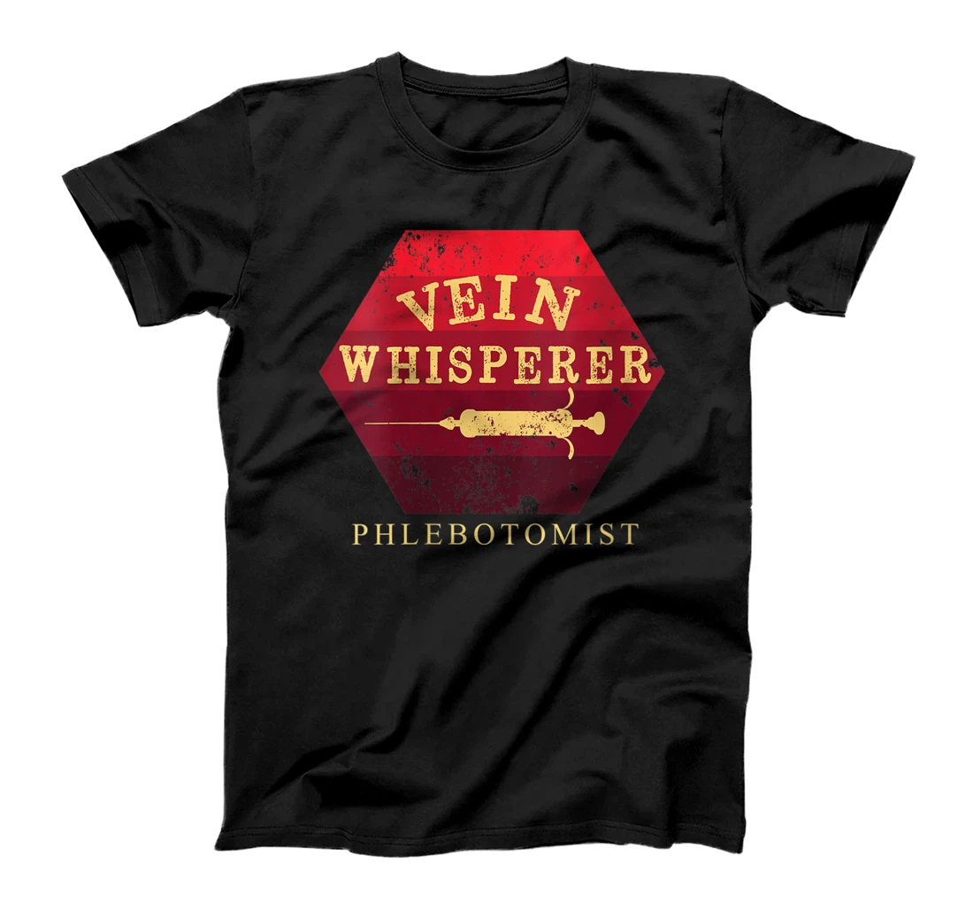 Womens Phlebotomist Vein Whisperer Phlebotomy Retro Vein Whisperer T-Shirt, Women T-Shirt