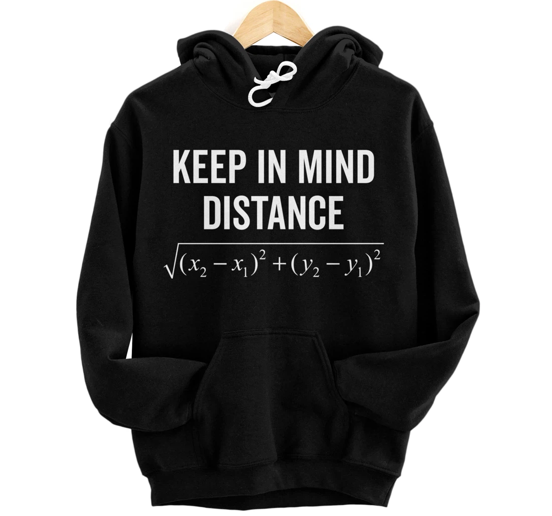 Personalized Social Distancing Formula Math Teacher Joke Funny Gift Pullover Hoodie