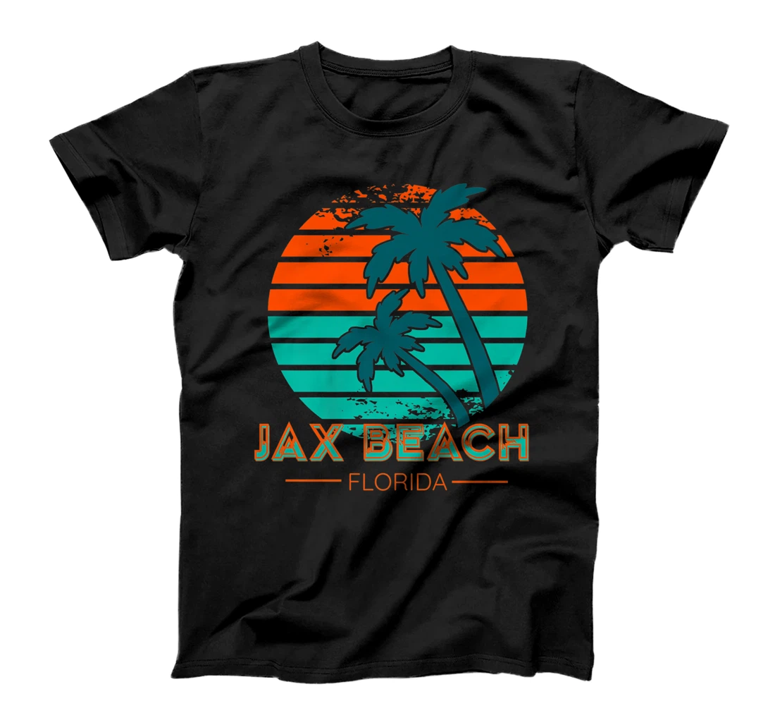 Personalized 80s Retro Jacksonville Florida Vacation Souvenir Jax Beach T-Shirt, Kid T-Shirt and Women T-Shirt