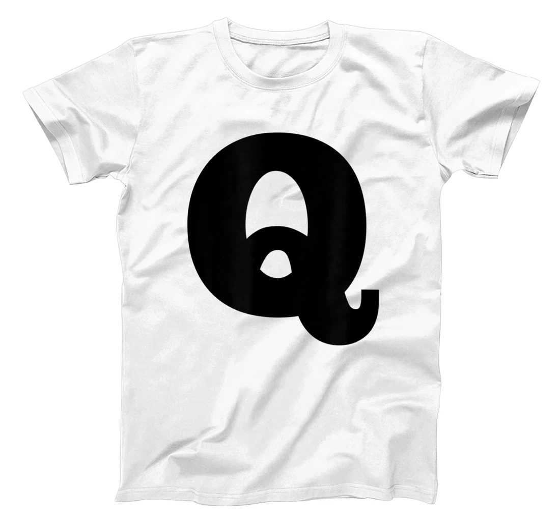 Personalized Womens Letter Q T-Shirt, Kid T-Shirt and Women T-Shirt
