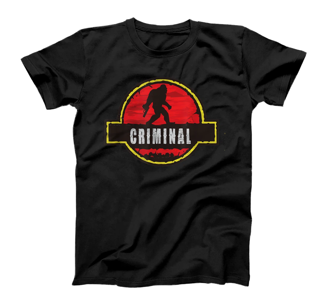Personalized Bigfoot Criminal T Shirt Sasquatch Canadian American T-Shirt, Kid T-Shirt and Women T-Shirt