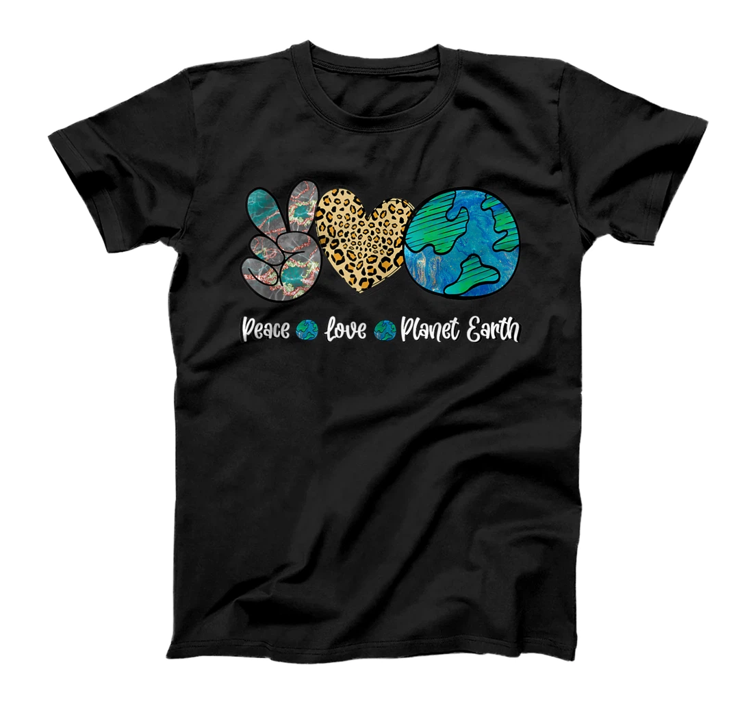 Personalized Peace Love Earth Day T-Shirt, Women T-Shirt