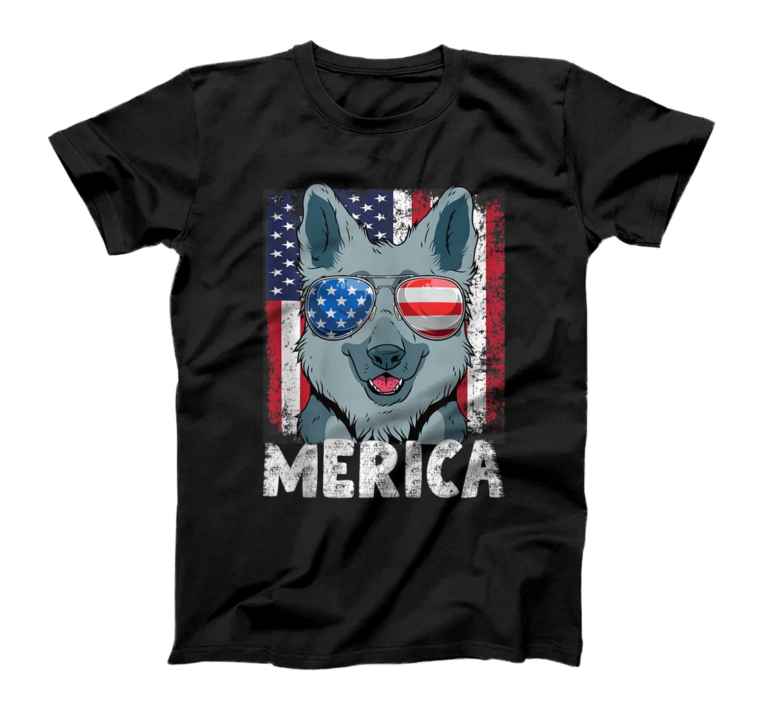 Personalized German Shepherd Dog 4th of July Merica American Flag T-Shirt, Women T-Shirt