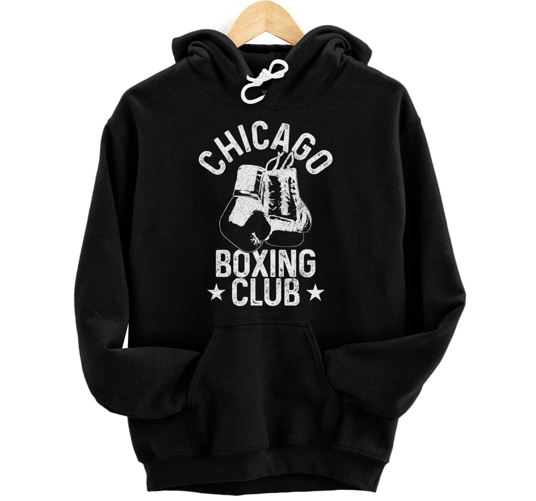 Boxing Chicago Vintage Boxing Club Boxer Pullover Hoodie