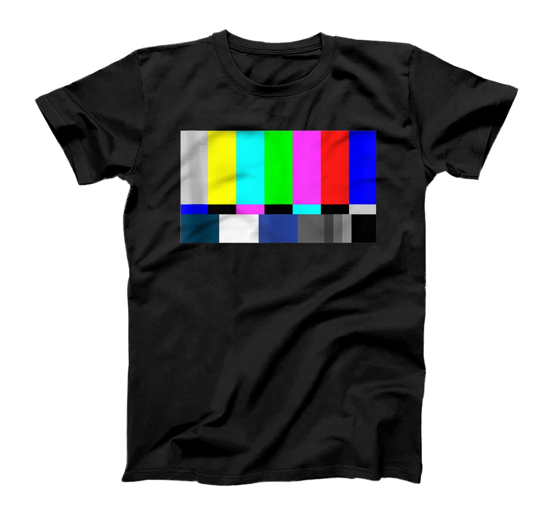 Personalized Sheldon's Color Bars SMPTE Color Bars Test Pattern Old on TV T-Shirt, Women T-Shirt