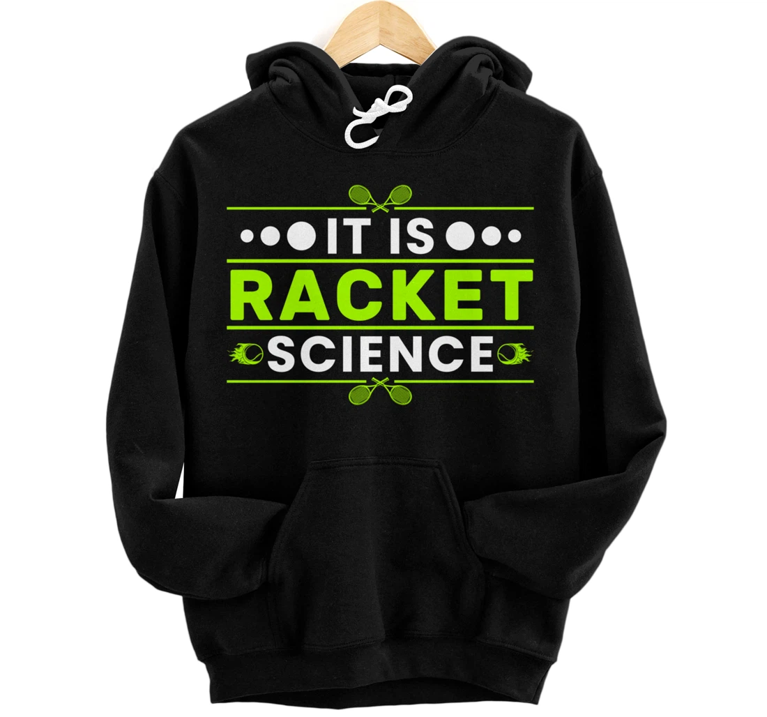 Personalized Awesome Sports Racket Science Funny Tennis Coach Pullover Hoodie