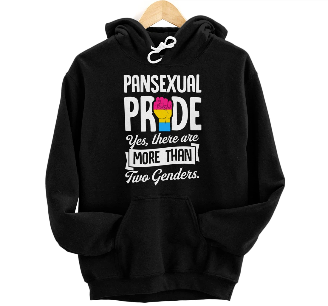 Personalized Pansexual Pride Yes There Are More Than Two Genders Funny Pullover Hoodie