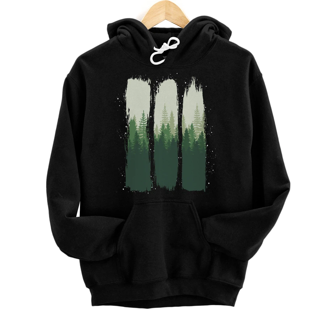 Personalized Wildlife Landscape Outdoors Trees Forest Wild Nature Pullover Hoodie