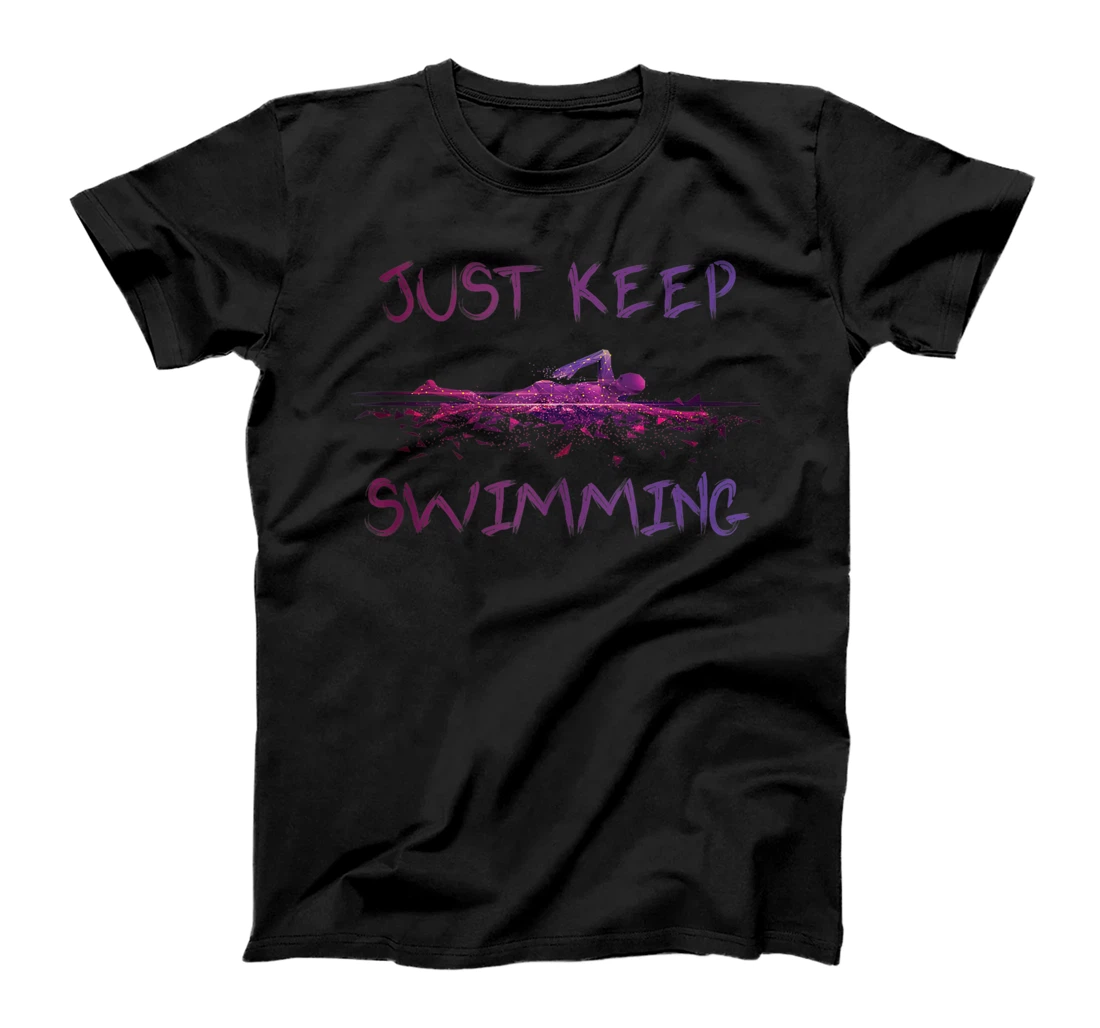 Personalized Swimmer, Just Keep Swimming - Funny Swim Sport vintage T-Shirt, Women T-Shirt