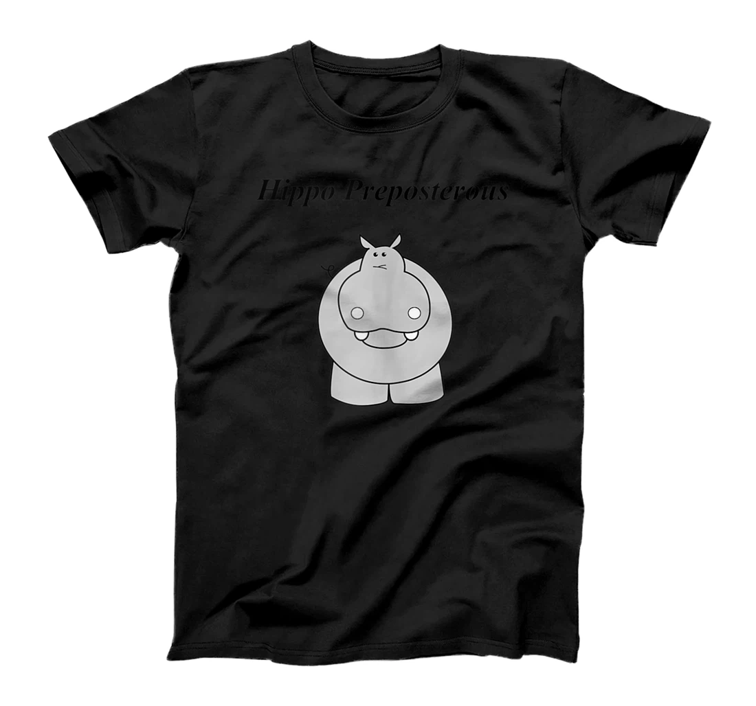 Personalized Hippo Preposterous T-Shirt, Women T-Shirt