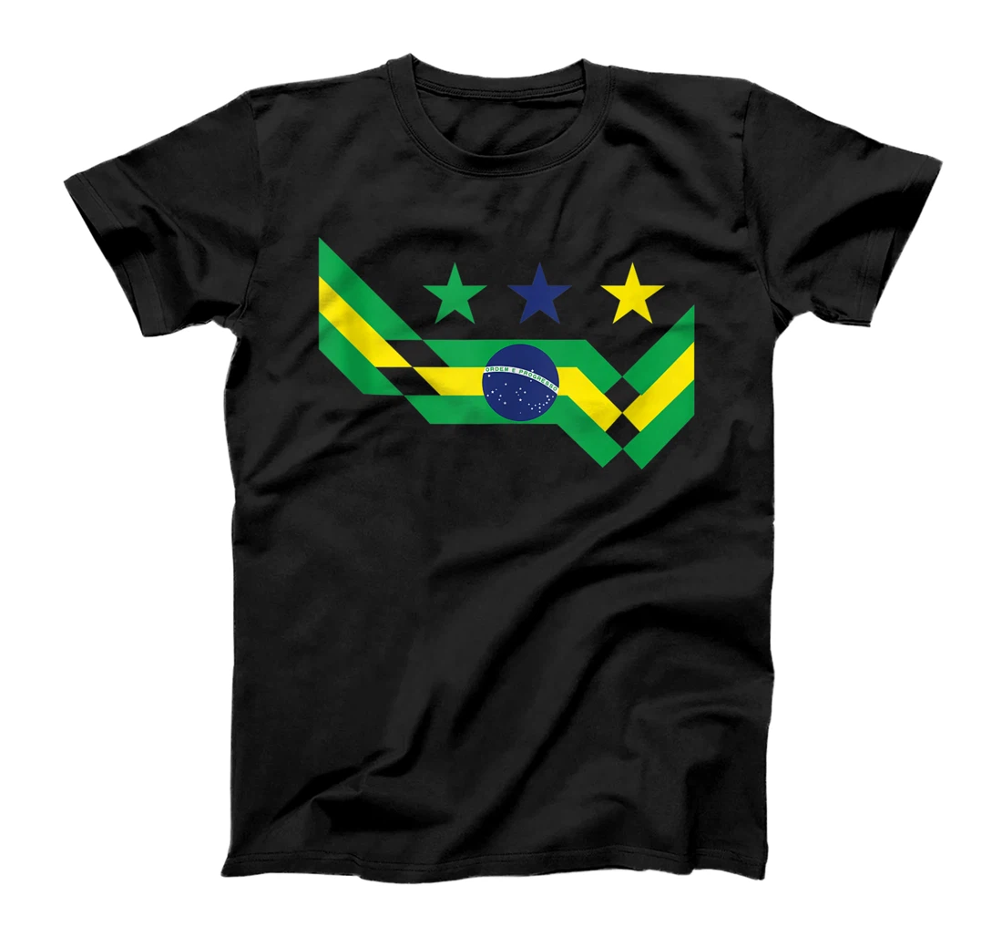 Personalized Brazil Soccer Brazilian Brasil Football Sports Lover Fan T-Shirt, Women T-Shirt