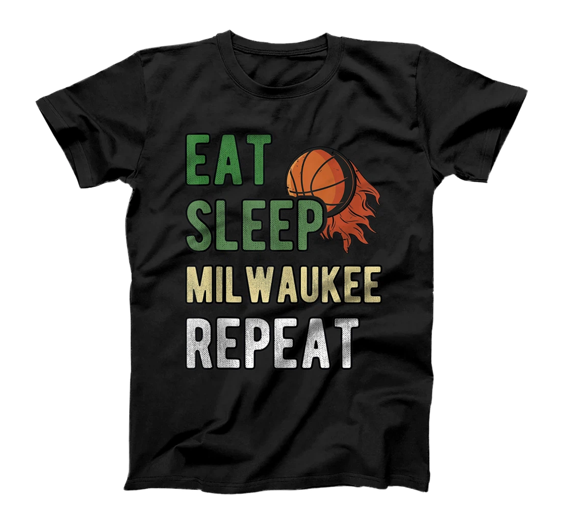 Personalized Milwaukee Wisconsin Basketball Vintage Sports Lovers Fans T-Shirt, Women T-Shirt