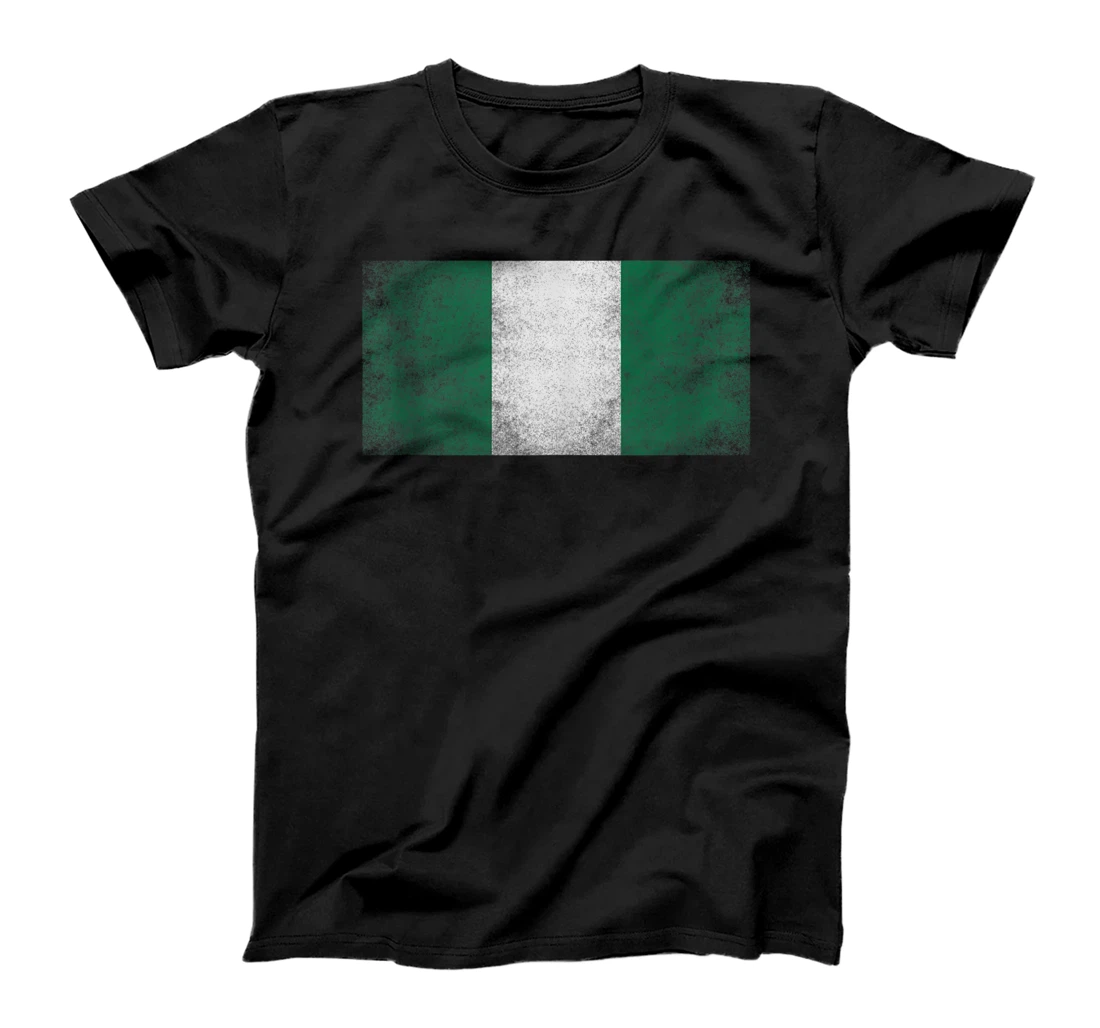 Personalized Nigerian Nigeria Flag Pride Country Home Nation Family Retro T-Shirt, Women T-Shirt