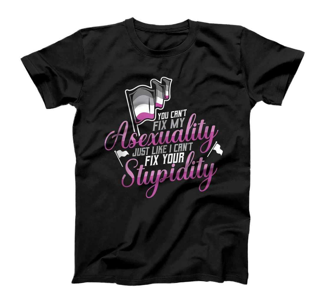 Personalized Asexual Pride Asexuality Aromantic Pride T-Shirt, Women T-Shirt