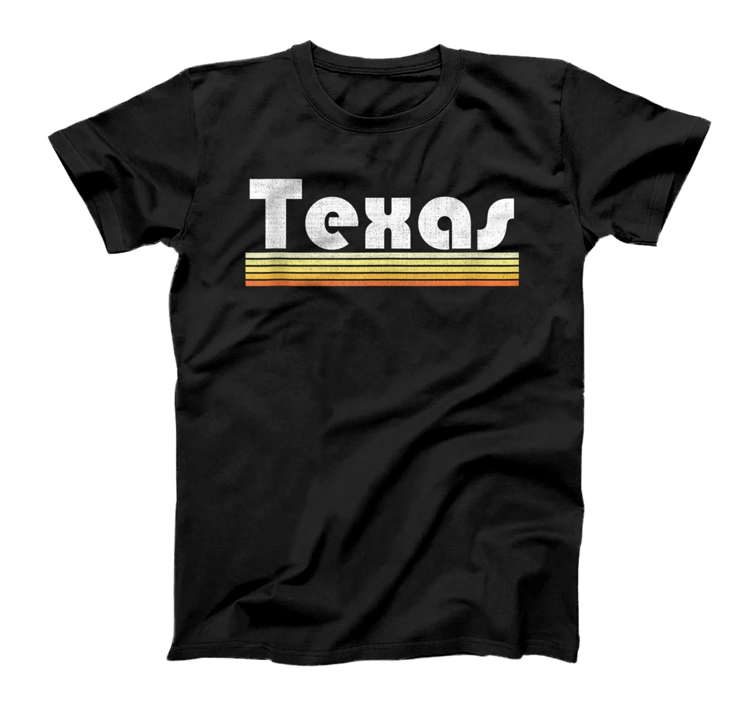 Personalized Texas Retro Style State Vintage Pride 70s 80s 90s Home Gift T-Shirt, Women T-Shirt