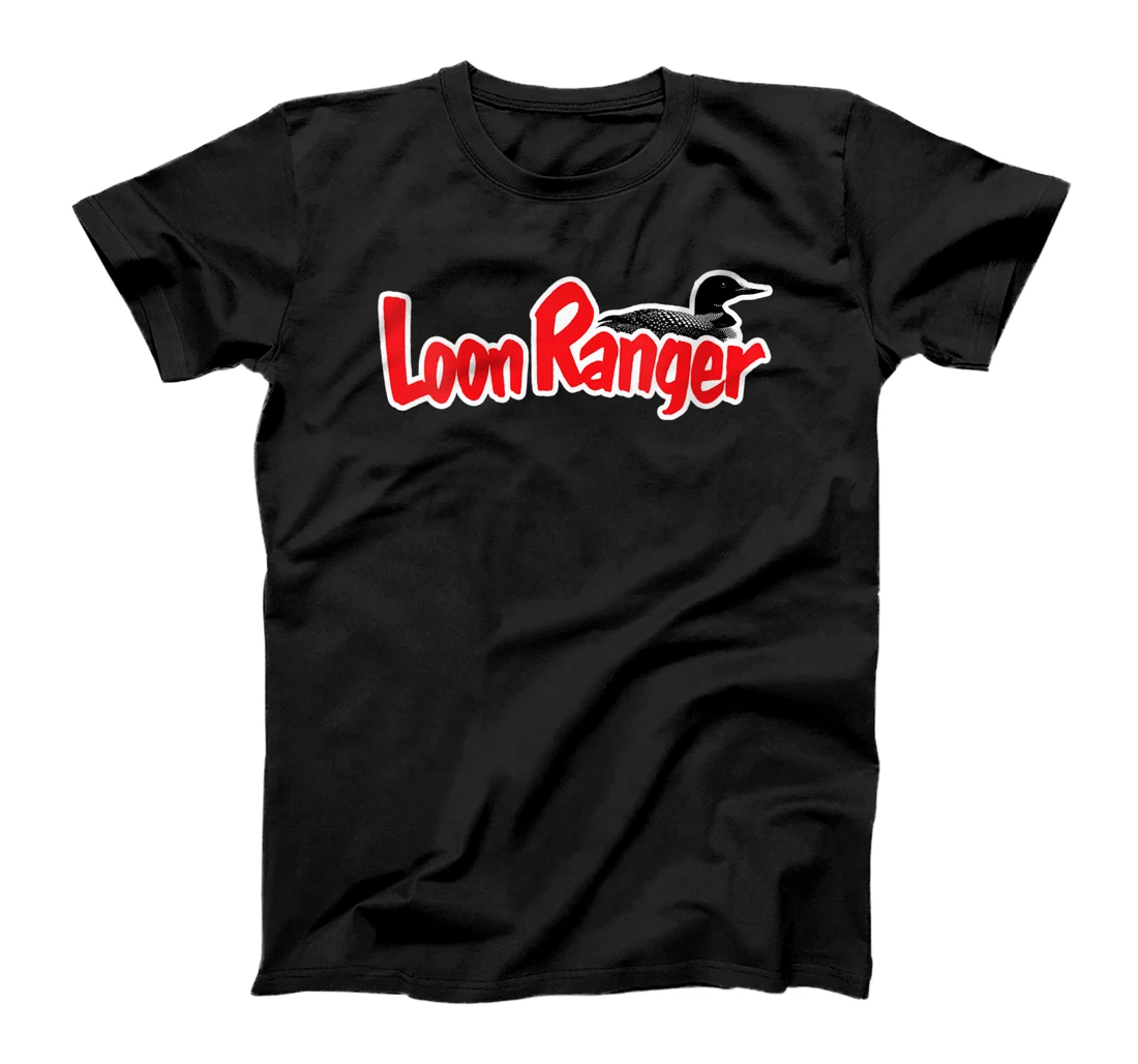 Personalized Womens Loon Ranger Watching Birdwatching Birdwatcher Birding T-Shirt, Women T-Shirt