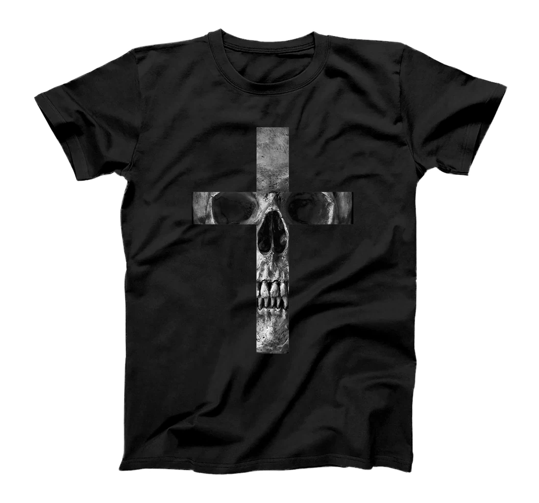 Personalized Simple Death skull cross scary bone tee T-Shirt, Kid T-Shirt and Women T-Shirt