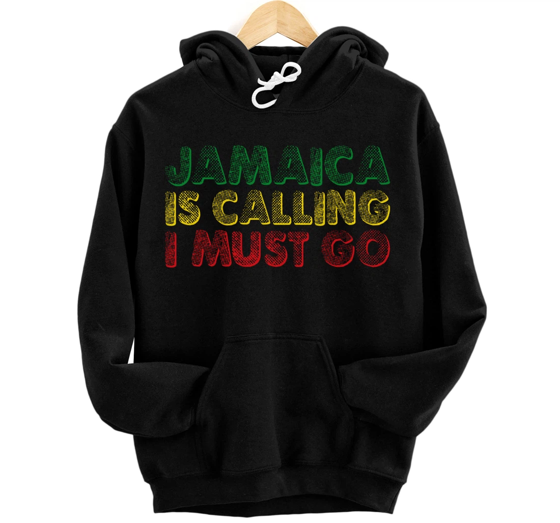 Personalized Jamaica Is Calling I Must Go Jamaican Beach Vacation Sunset Pullover Hoodie