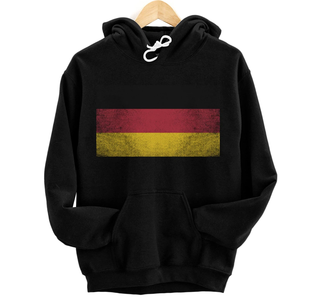 Germany German Flag Pride Country Home Nation Family Retro Pullover Hoodie