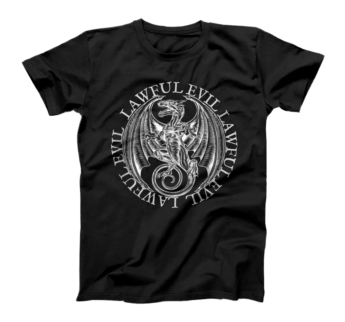 Personalized Lawful Evil Alignment Fantasy Gaming Role Playing Tabletop T-Shirt, Women T-Shirt