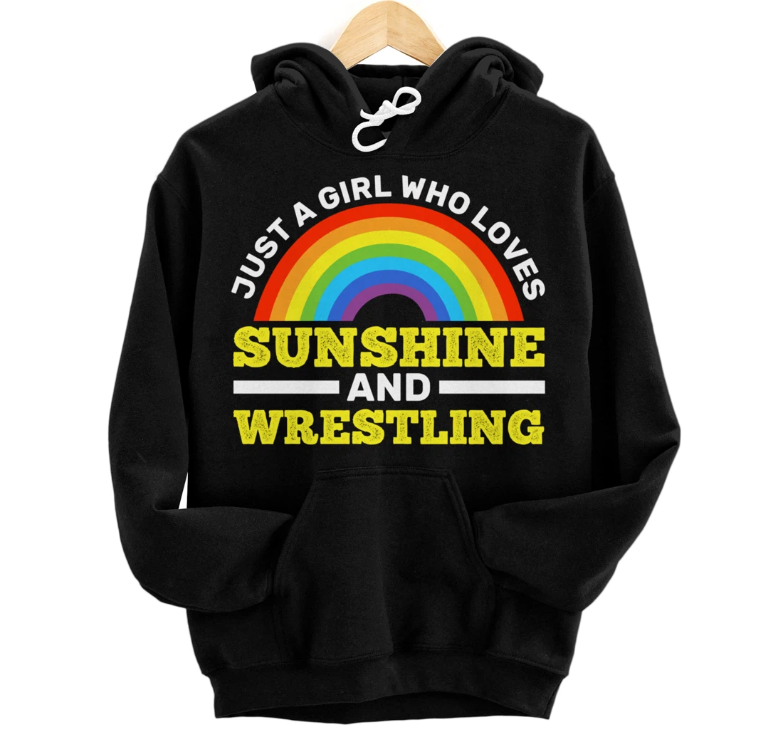 Cool Wrestling Sunshine Wrestle Sports Women Wrestler Pullover Hoodie